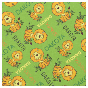 Leão animal tecido conhecido personalizado dos