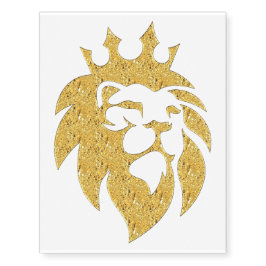 Leão Com Coroa - Estilo Dourado 1
