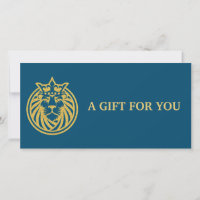 Leão com Coroa - Estilo Dourado 4