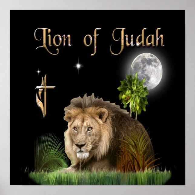 Leão de judah Poster (Frente)