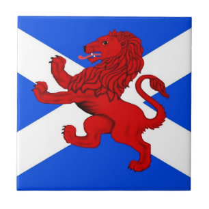Leão desenfreado/bandeira de Scotland