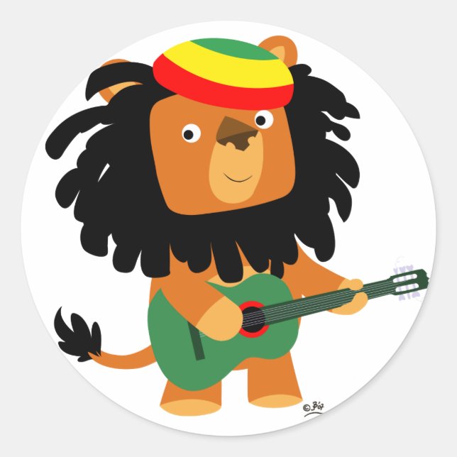 Leão do adesivo de Zion (Frente)