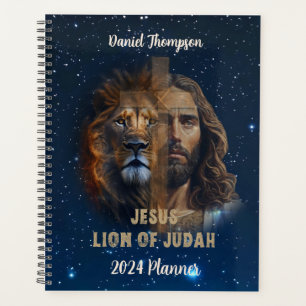Leão Do Judah Personalizado Planejador De Texto Pe