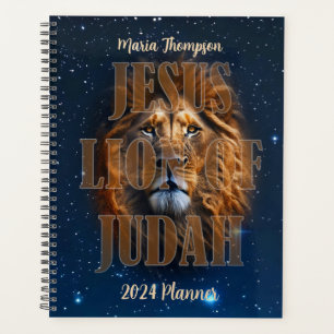 Leão Do Judah Personalizado Planejador De Texto Pe