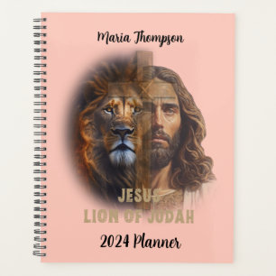 Leão Do Judah Personalizado Planejador De Texto Pe