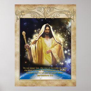 Leão do poster de Judah do tribo