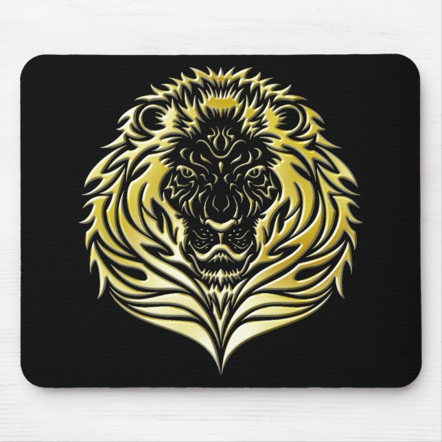 Leão Dourado derretido Mousepad (Frente)
