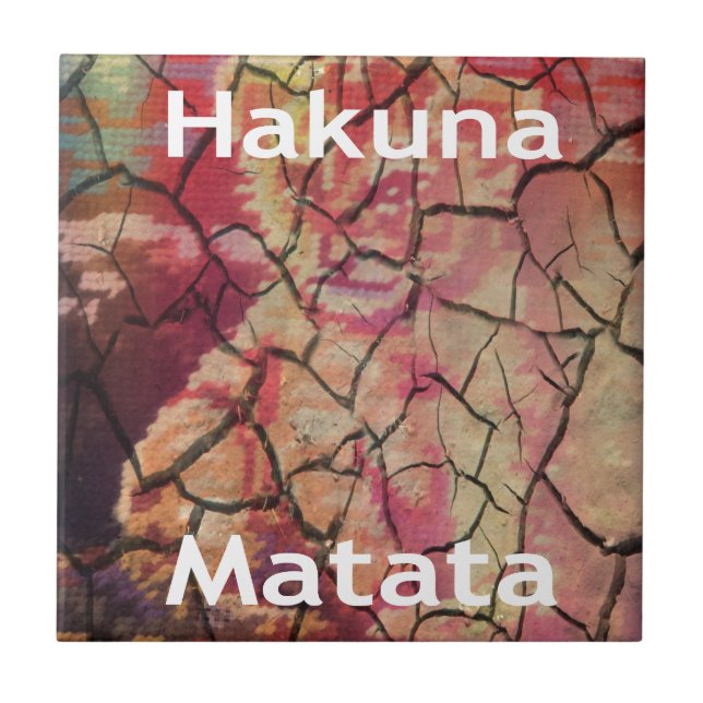 Leão Elegante Terra: Hakuna Matata Texturizada Des (Frente)