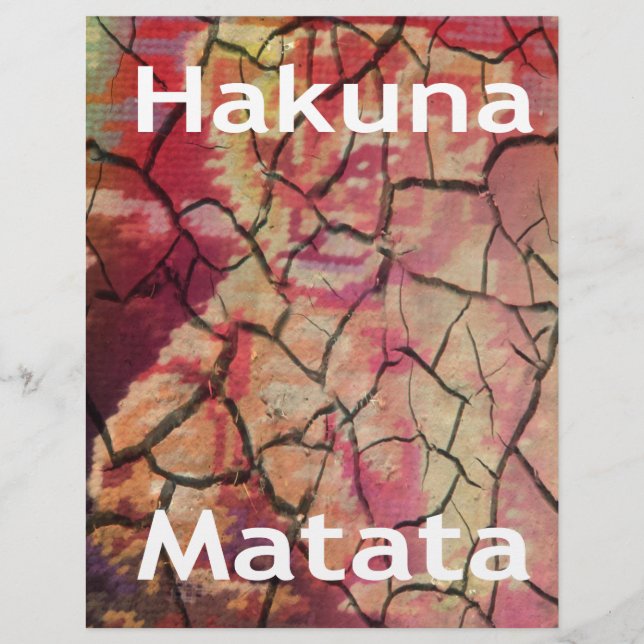 Leão Elegante Terra: Hakuna Matata Texturizada Des (Frente)