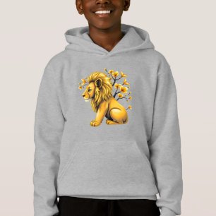 Leão Negrito com Blossomas Crianças Pullover