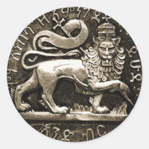 Leão rasta de Design do antigo adesivo Judah