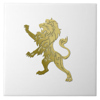 Leão Real ouro em Branco
