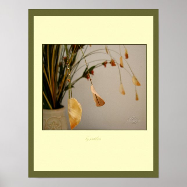 Leaves Gently Bowing Poster by gretchen (Frente)