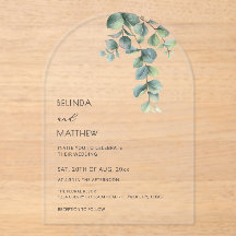 Leaves Watercolor Flowers Clear Arch