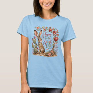 Lebre para a Vida Doce, Camiseta Jackrabbit cactus