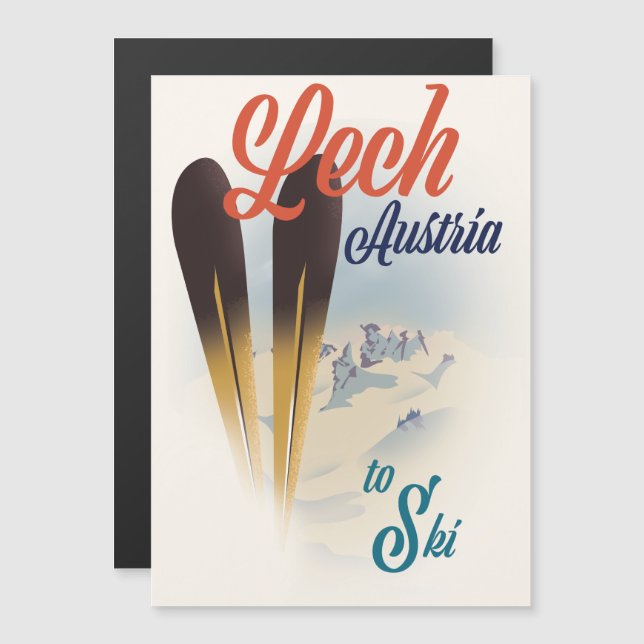 Lech Austria Ski poster (Frente/Verso)