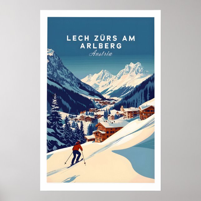 Lech Zürs am Arlberg Impressão Áustria 1 (Frente)