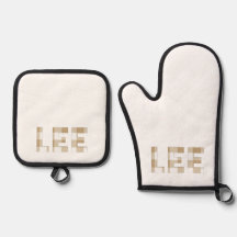 Lee Hmong Sobrenome Beige Xadrez