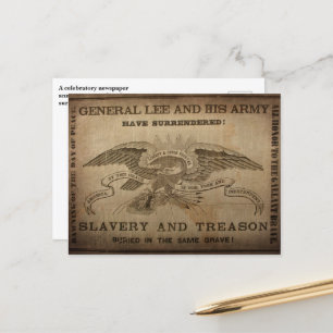 Lee Surrenders! Cartão Postal