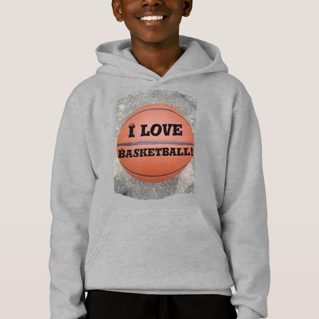Legal Adoro Camisa De Crianças Diversão De Basquet (Frente)