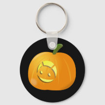 Legal Android Pumpkin Halloween Chaveiro