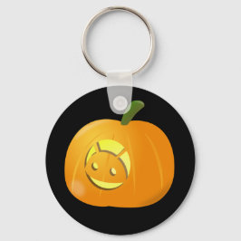 Legal Android Pumpkin Halloween Chaveiro