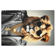 Legal Animal Com Óculos De Sol E Jaqueta De Couro