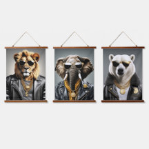 Legal Animal Com Óculos De Sol E Jaqueta De Couro