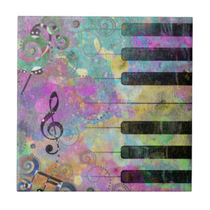 Legal aquarelas espalham piano colorido