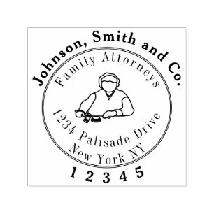 Legal, Attorey, Advogado Carimbo com fonte tradici