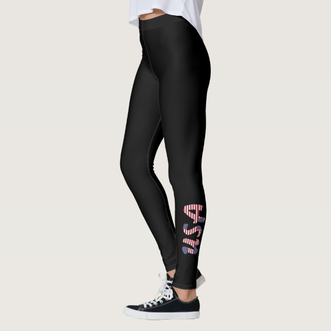 legal bandeira americana usa leggings de mulheres  (Esquerda)