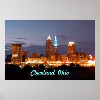 Legal Blue Cleveland Ohio Poster