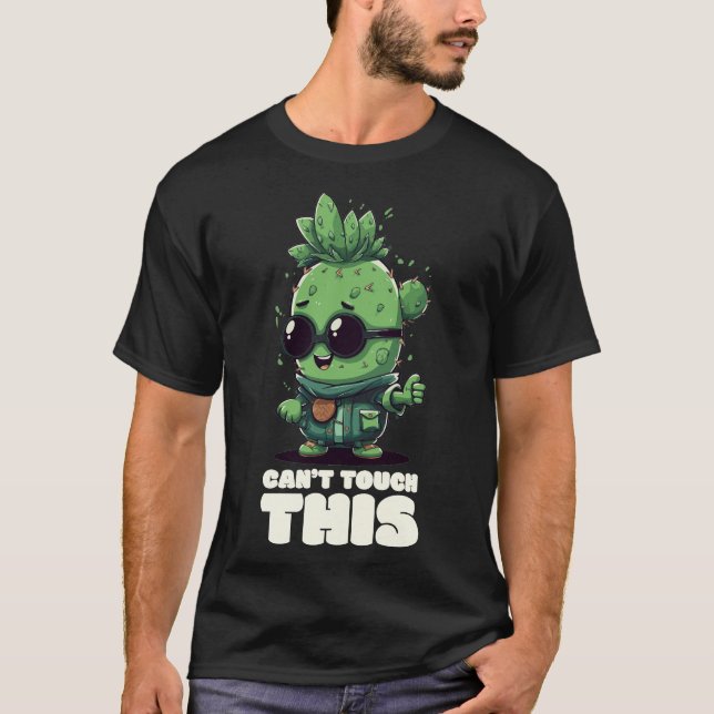 Legal Camiseta Cactus: Não dá para tocar nisso! (Frente)