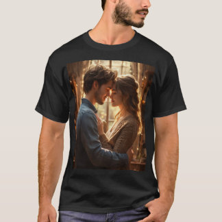 legal camiseta romântica com o amor design do auto