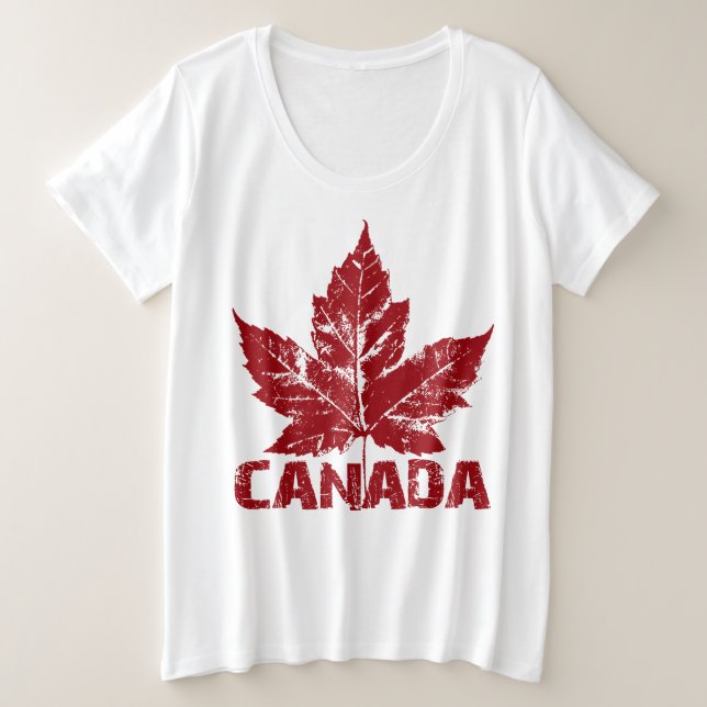 Legal Canadá Camisa retrô feminino Canadá mais tam (Frente do Design)