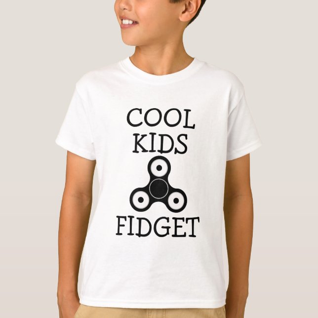 Legal Crianças Fidget engraçada camiseta giratória (Frente)