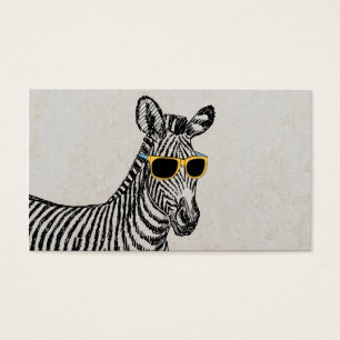 Legal desenho de zebra engraçada com óculos de t