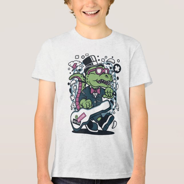 Legal Dino com camiseta de chapéu (Frente)