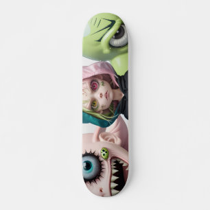 Legal e assustadora alienígena de skate