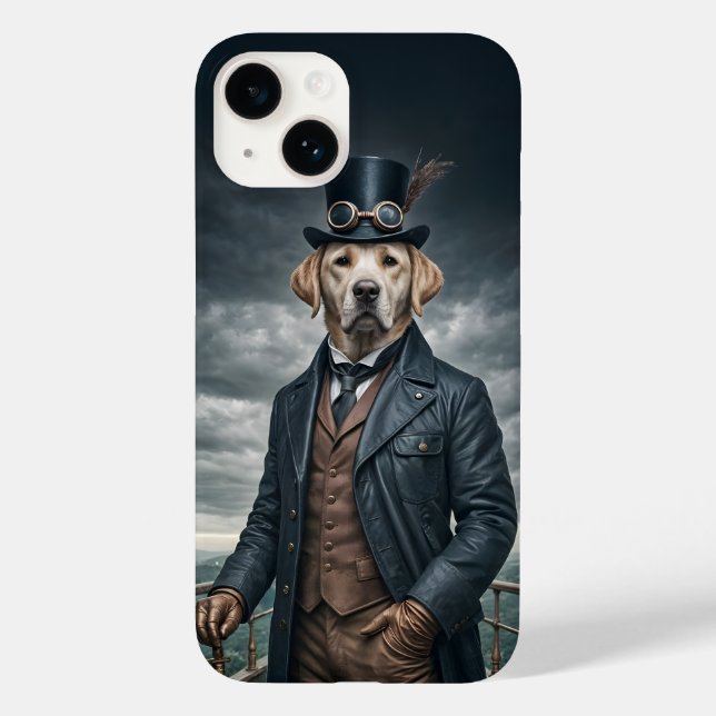 Legal Elegante Victoriana Steampunk Labrador Dog A (Verso)