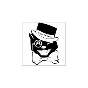 Legal Gato! Vintage Happy Halloween - Carimbo