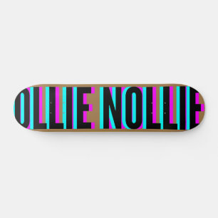 Legal Glitch Brown Ollie Nollie Skateboard