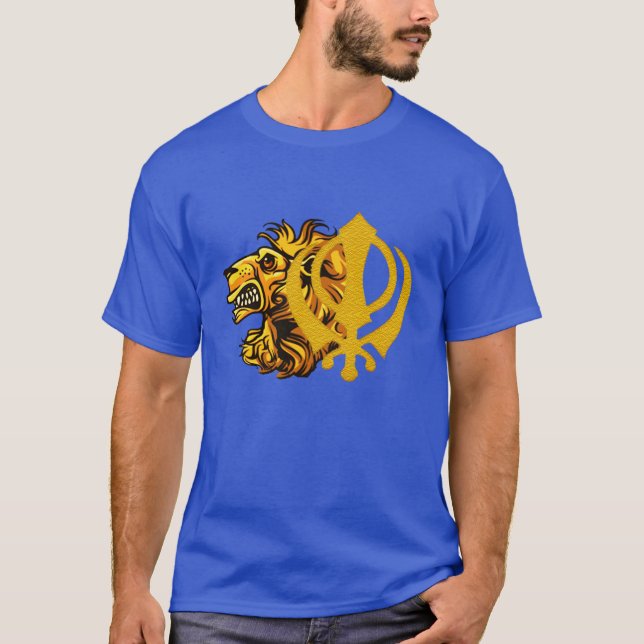 legal gráfico com camiseta de leão khanda design (Frente)