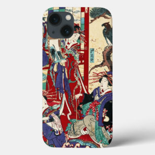 Legal japanês vintage ukiyo-e trio geisha scroll