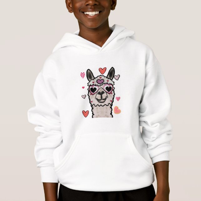 Legal Llama com óculos cardíacos (Frente)