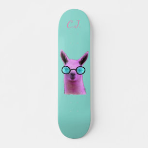 Legal Llama Rosa! Chinelos do skateboard