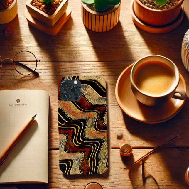 Legal Masculino Abstrato moderno castanho único (Criador carregado)