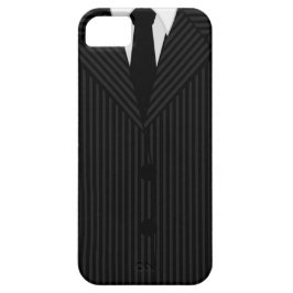 Legal Mashculine Black Pinstripe Suit e Tie Classy