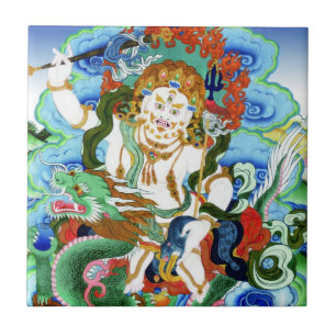 Legal oriental tibetano thangka White Jambhala
