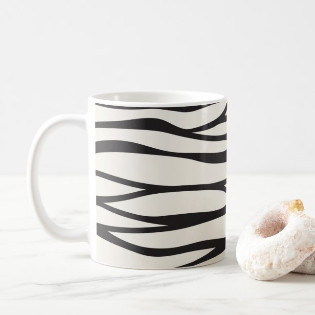 Legal padrão zebra listras caneca (Com Donut)